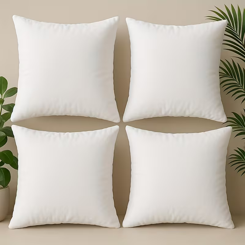 Pillow Cover Sublimation - Pure White Modern Style Pillow Covers,