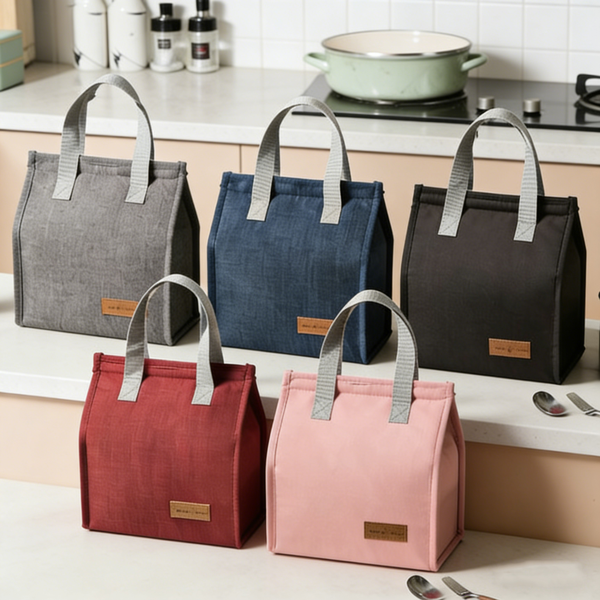 Tote Bag Sublimation - Large Capacity Insulated Lunch Bag for
