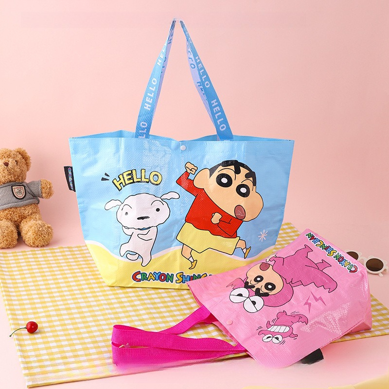 Tote Bag Sublimation - Crayon Shin-chan Cartoon Canvas Lunch Bag