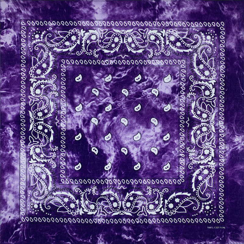 Fashion Unisex Black Paisley H - Bandana Blank White avis et prix