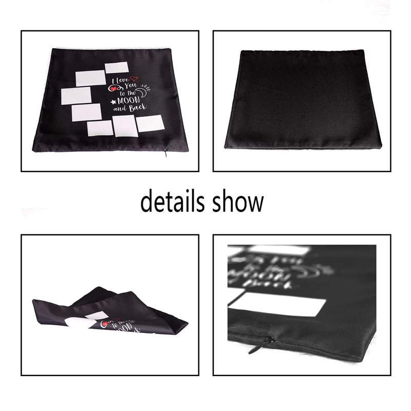 10pcs/Lot 7 Panels Blank Moon  - Pillow Cover Sublimation avis et prix