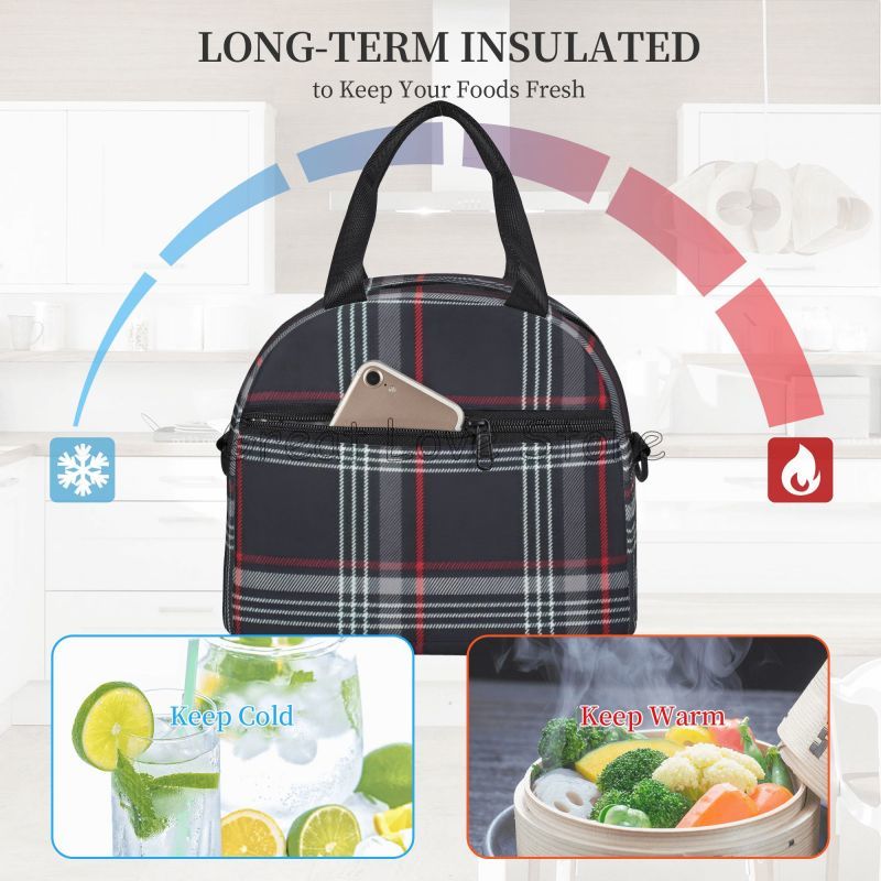 Custom GTI Tartan Insulated Lu - Tote Bag Sublimation avis et prix