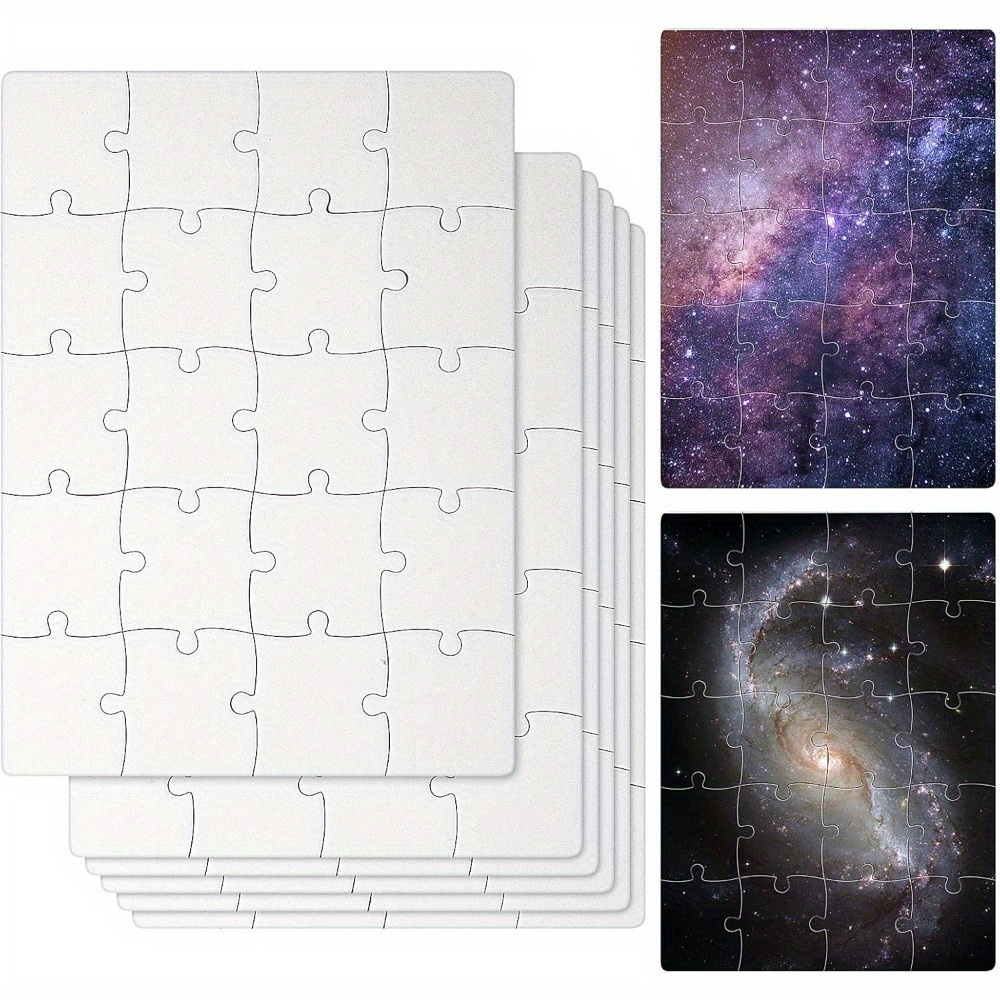 6pcs Sublimation Blank Puzzles - Puzzle Blank White avis et prix