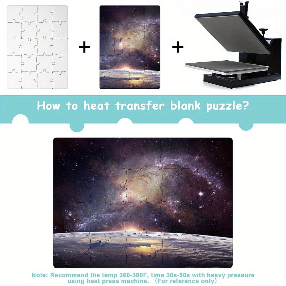 6pcs Sublimation Blank Puzzles - Puzzle Blank White avis et prix
