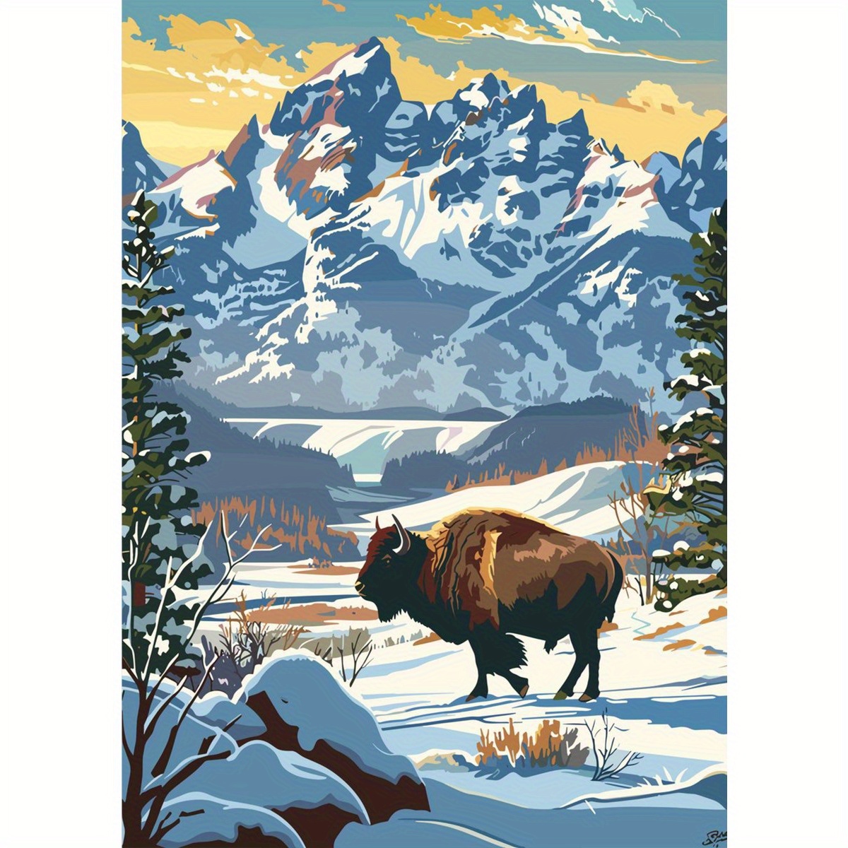 1pc FramelessCanvas Print - Bi - Canvas Wrap Ready avis et prix