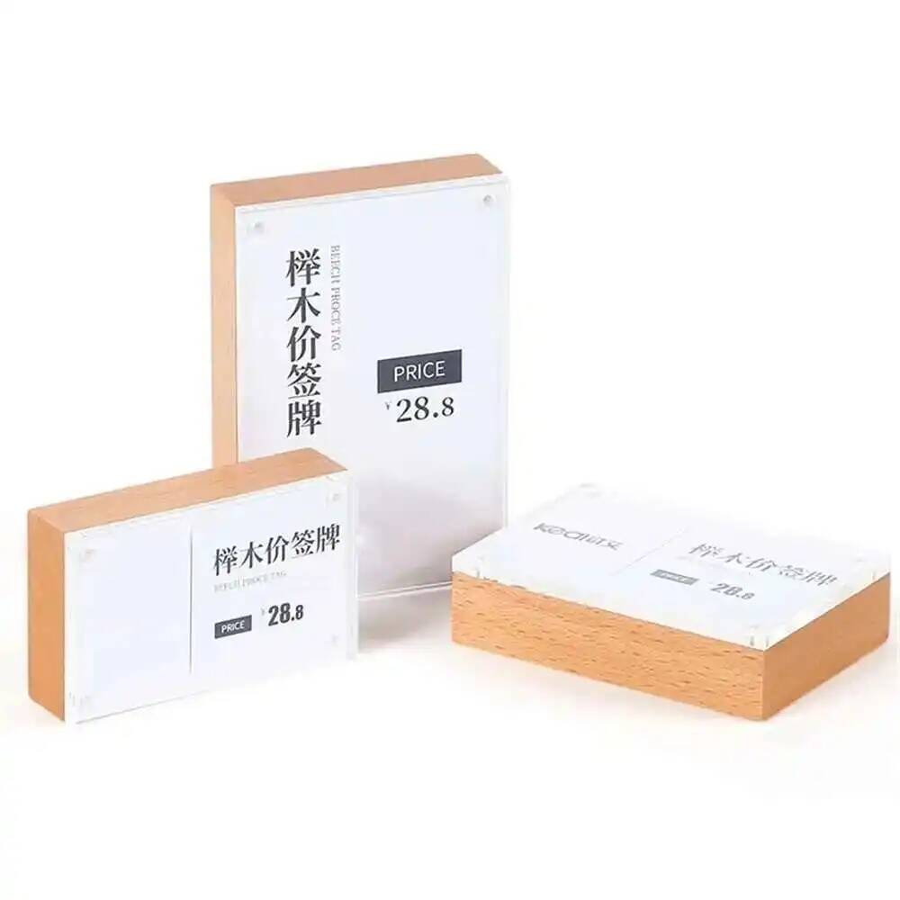 Desk Price Card Display Magnet - Photo Acrylic Block avis et prix