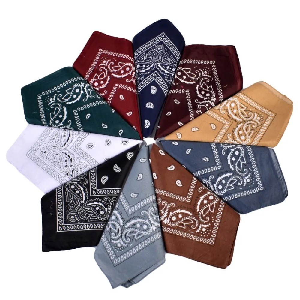Hip Hop Cowboy Paisley Scarf L - Bandana Blank White avis et prix