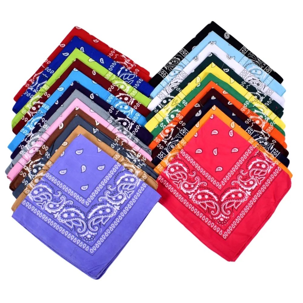 Hip Hop Cowboy Paisley Scarf L - Bandana Blank White avis et prix
