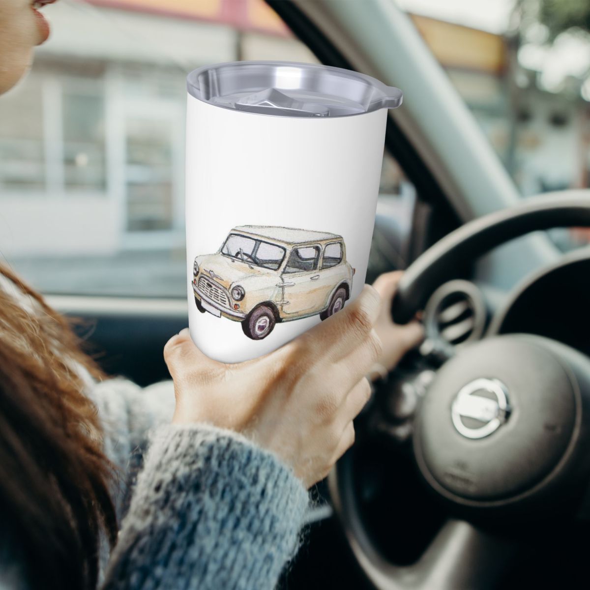Classic White Mini Cooper In W - Tumbler 20Oz White avis et prix