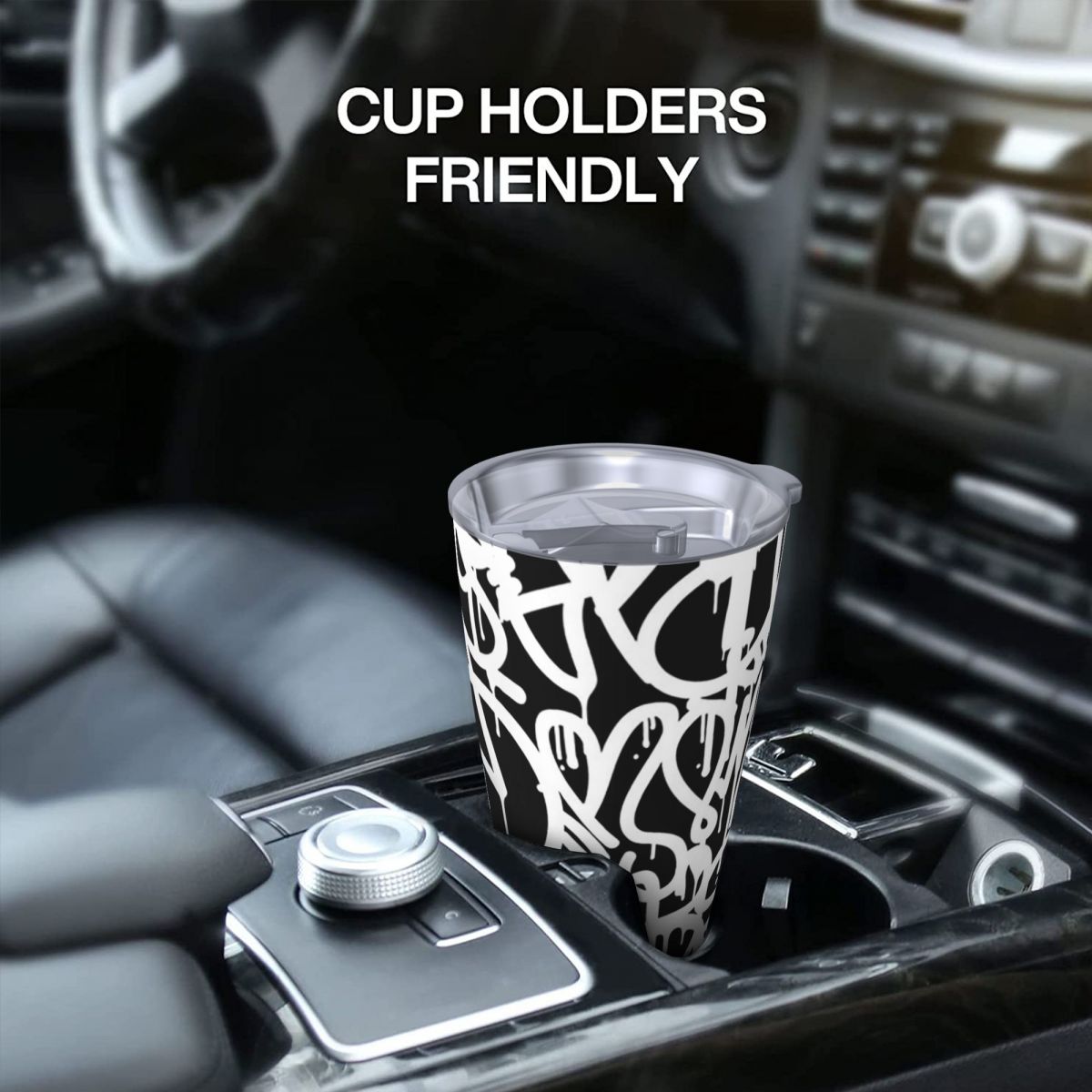 Black And White Graffiti Stain - Tumbler 20Oz White avis et prix