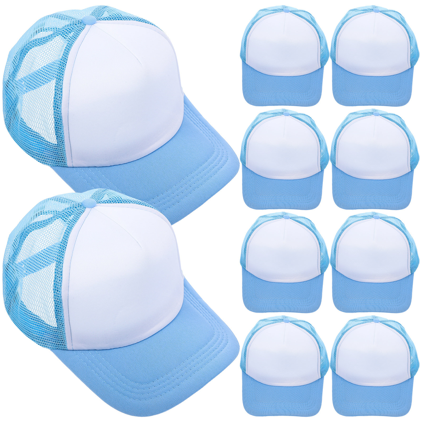 10Pcs Blank Baseball Hats Mesh - Hat Sublimation Blank avis et prix