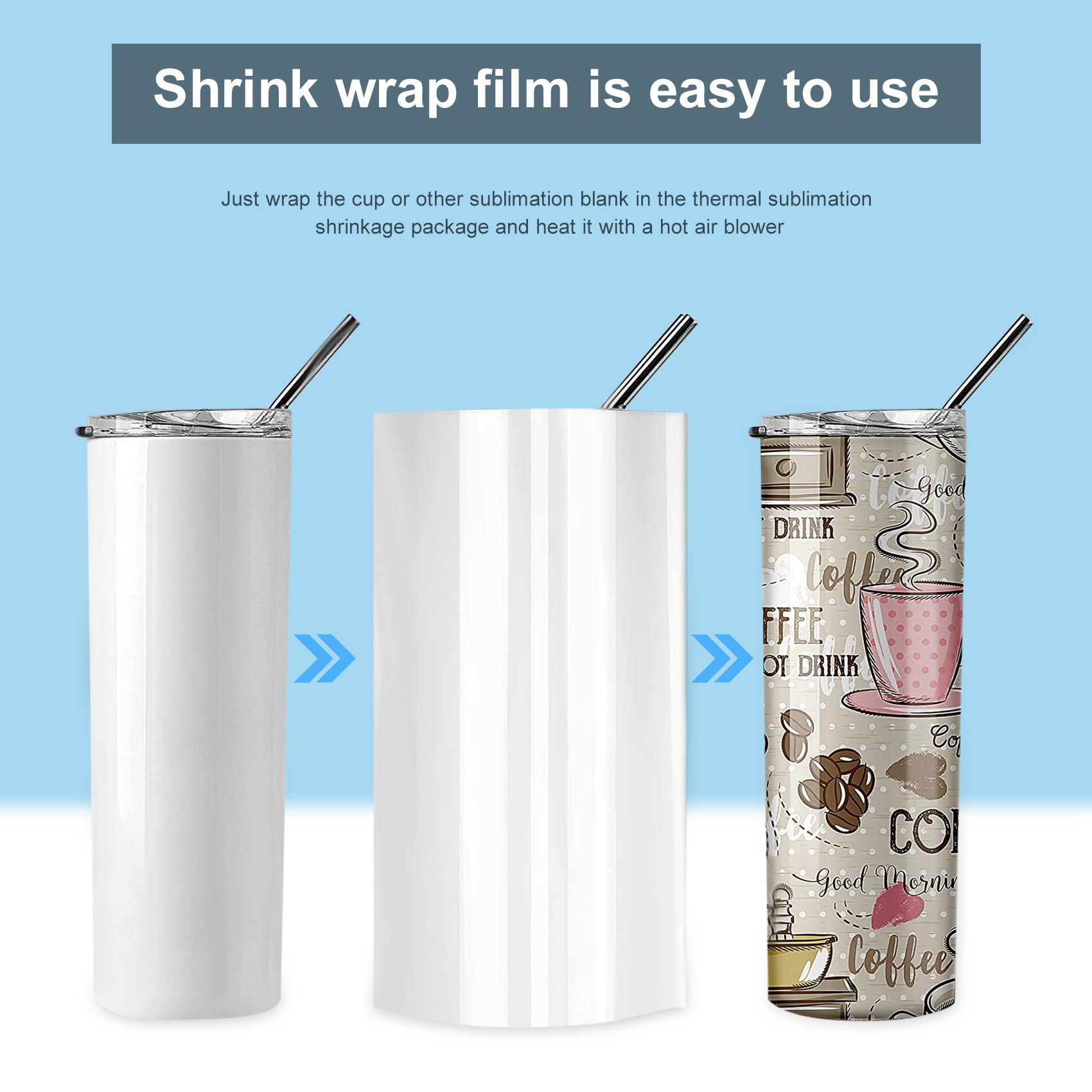 -FTGT 30Pcs Sublimation Shrink - Sublimation Mug White avis et prix