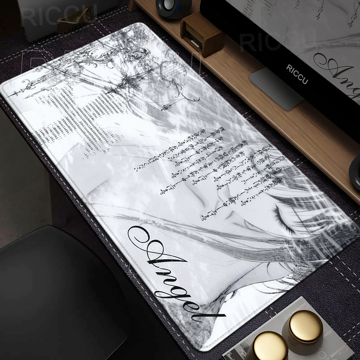 Anime Aesthetics Mousepad Blac - Mouse Pad Blank Sublimation avis et prix