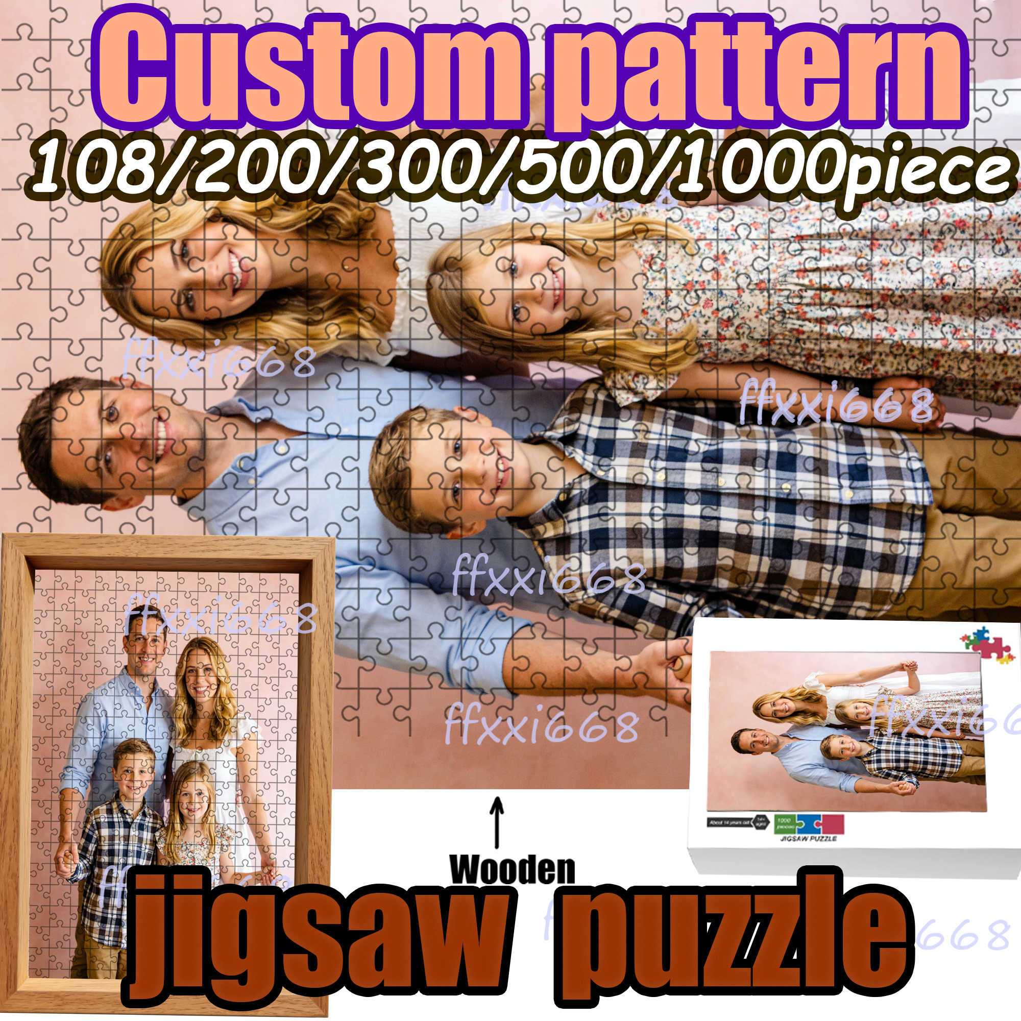 Custom 108/200/300/500/1000pie - Puzzle Blank White avis et prix