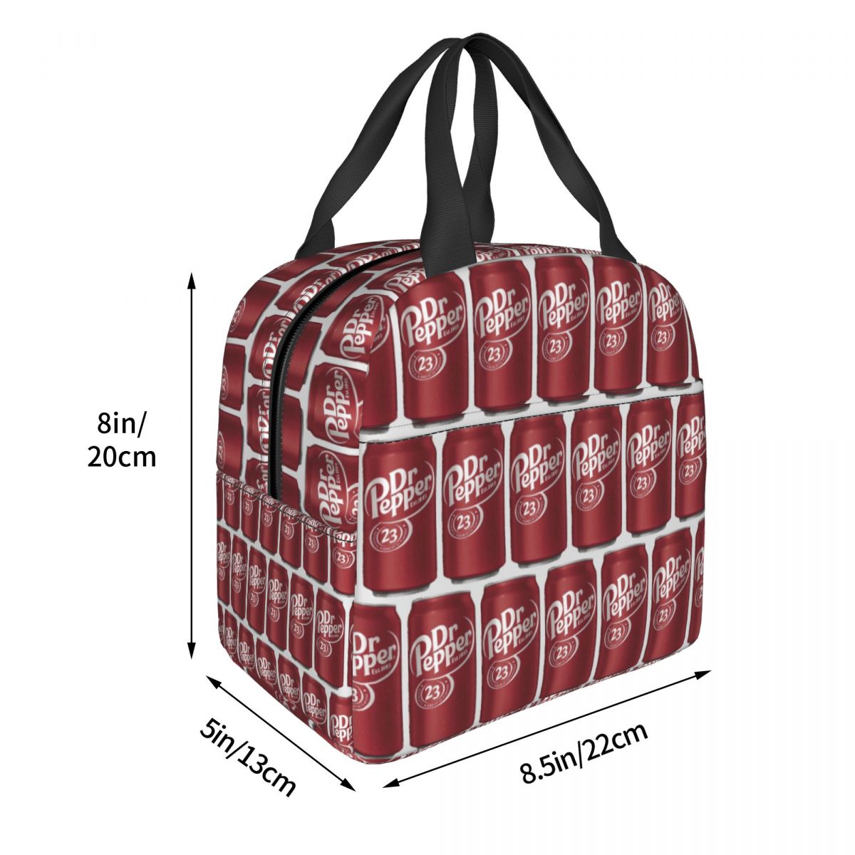 Dr Pepper (9) Insulated Lunch  - Tote Bag Sublimation avis et prix
