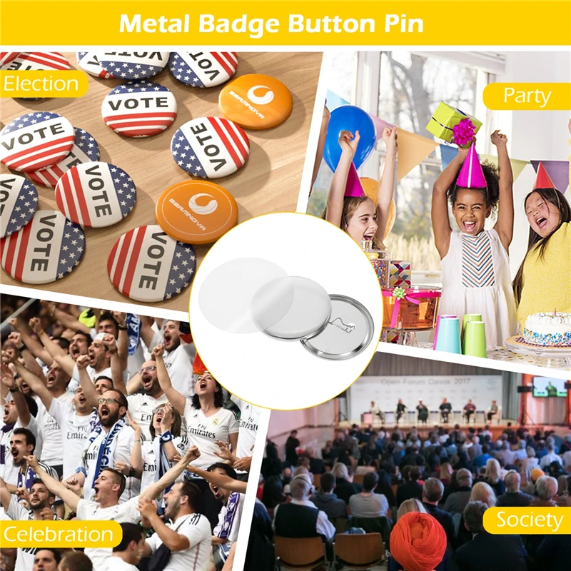 100Set Blank Badge Pin Button  - Button Badge Blank avis et prix