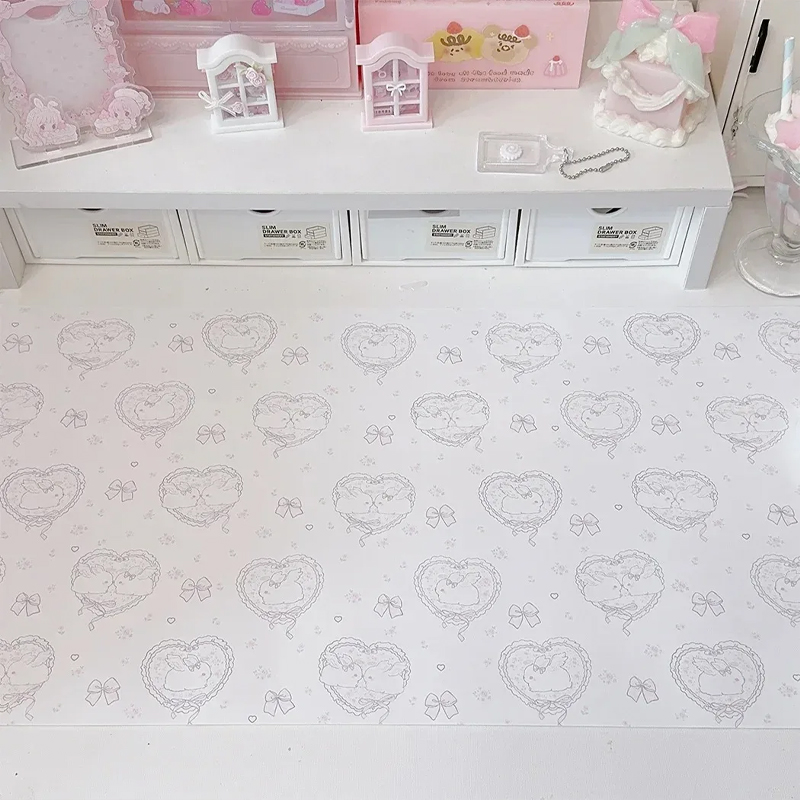 Kawaii Pink Rabbit PU Leather  - Mouse Pad Blank Sublimation avis et prix