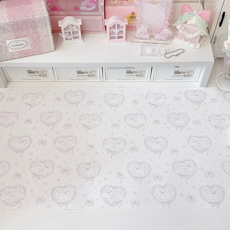 Kawaii Pink Rabbit PU Leather  - Mouse Pad Blank Sublimation avis et prix