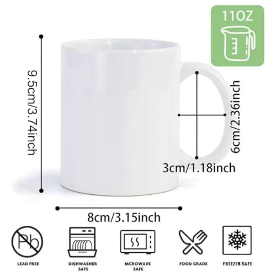 36pcs Sublimation Mugs 11oz Wh - Sublimation Mug White avis et prix