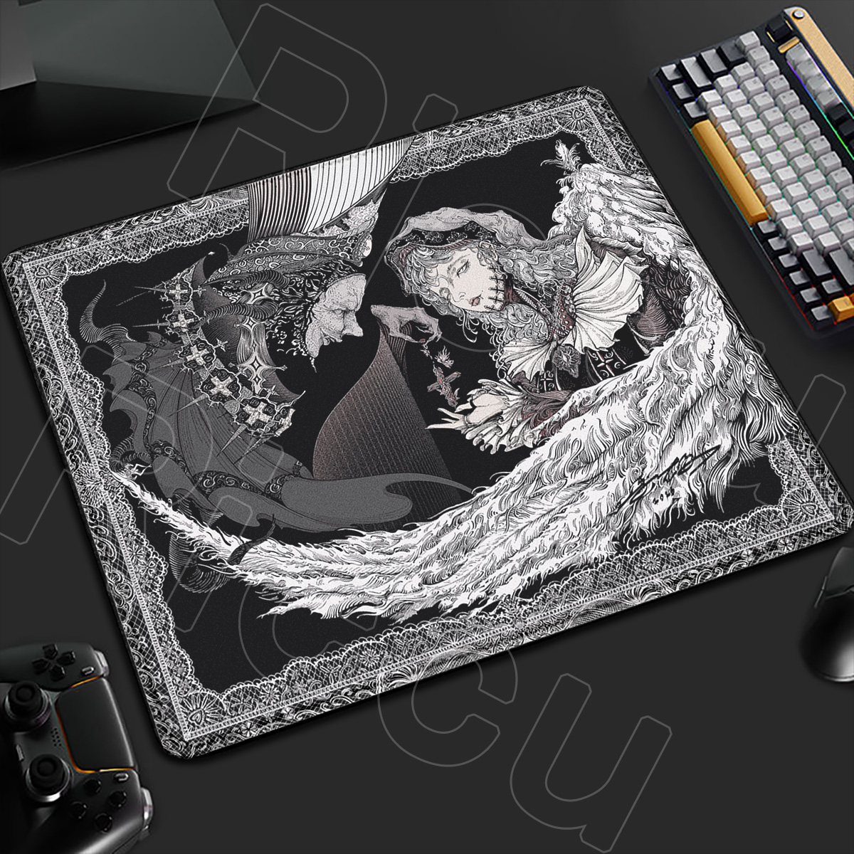 HD Retro European style Gothic - Mouse Pad Blank Sublimation avis et prix