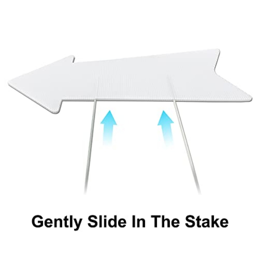 Blank Arrow Signs with Stakes  - Yard Sign Blank avis et prix