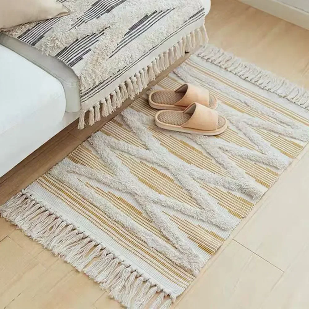 Nordic Cotton Line Soft Tassel - Door Mat Blank avis et prix