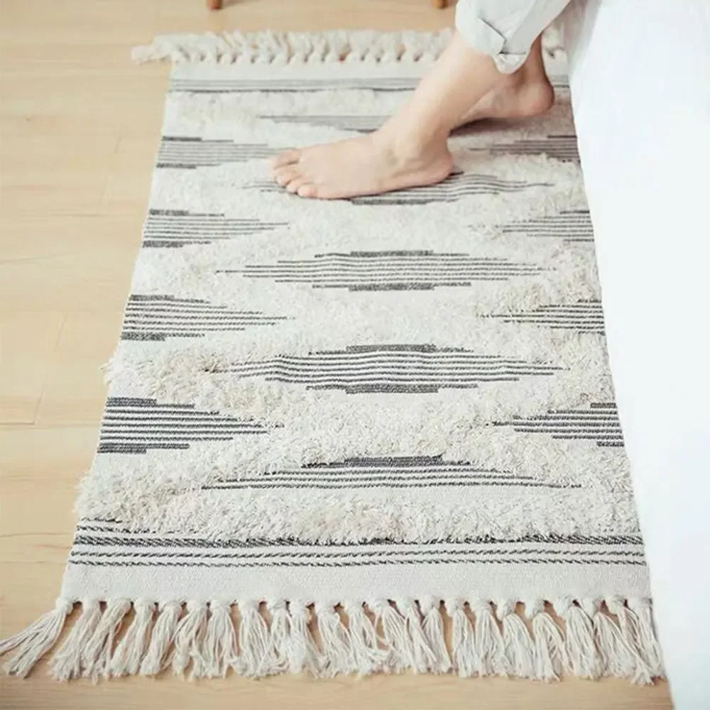 Nordic Cotton Line Soft Tassel - Door Mat Blank avis et prix