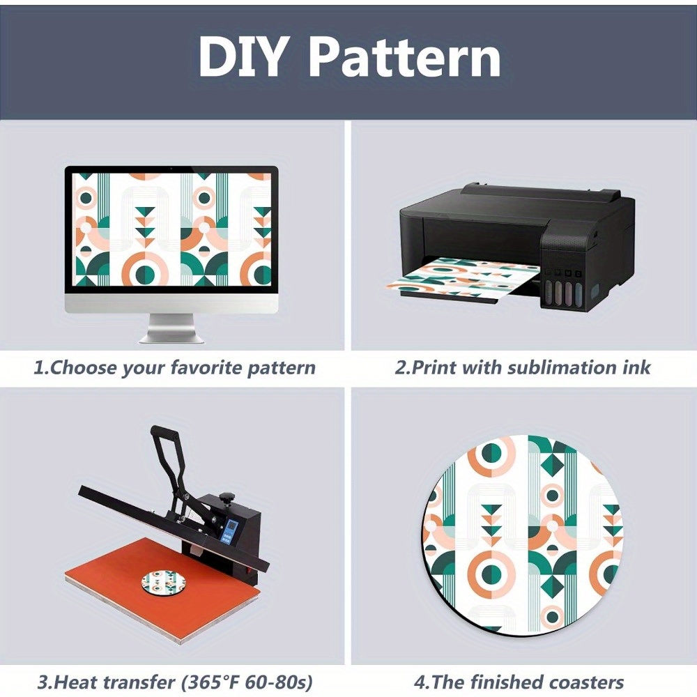 20/60pcs Coasters, Blank Heat- - Coaster Sublimation Blank avis et prix