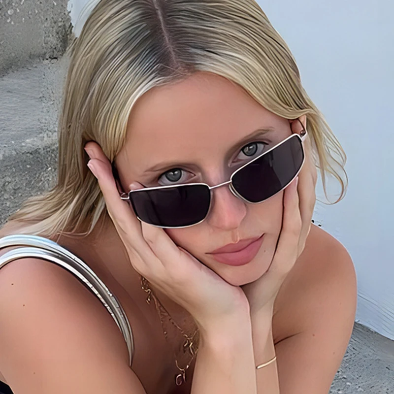 Women's y2k Sunglasses New Gla - Metal Photo Panel avis et prix