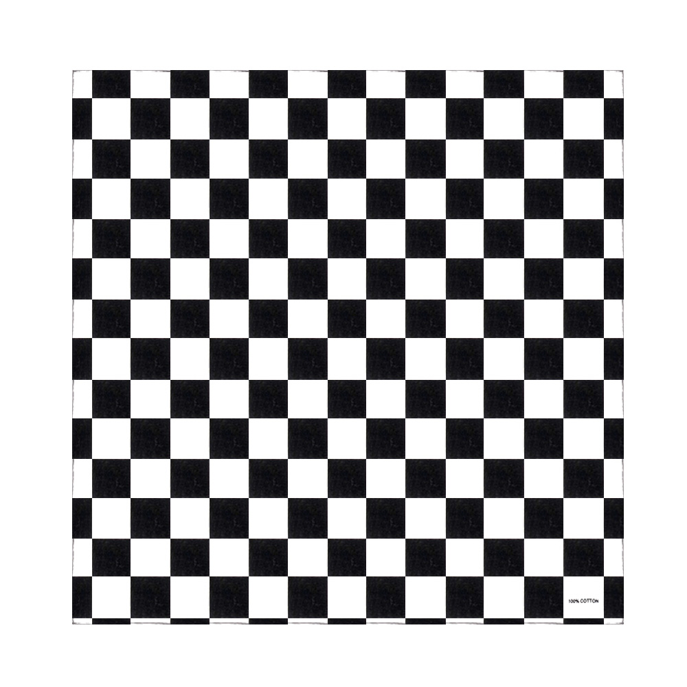 Bandana Checkered Flag Auto Ra - Bandana Blank White avis et prix