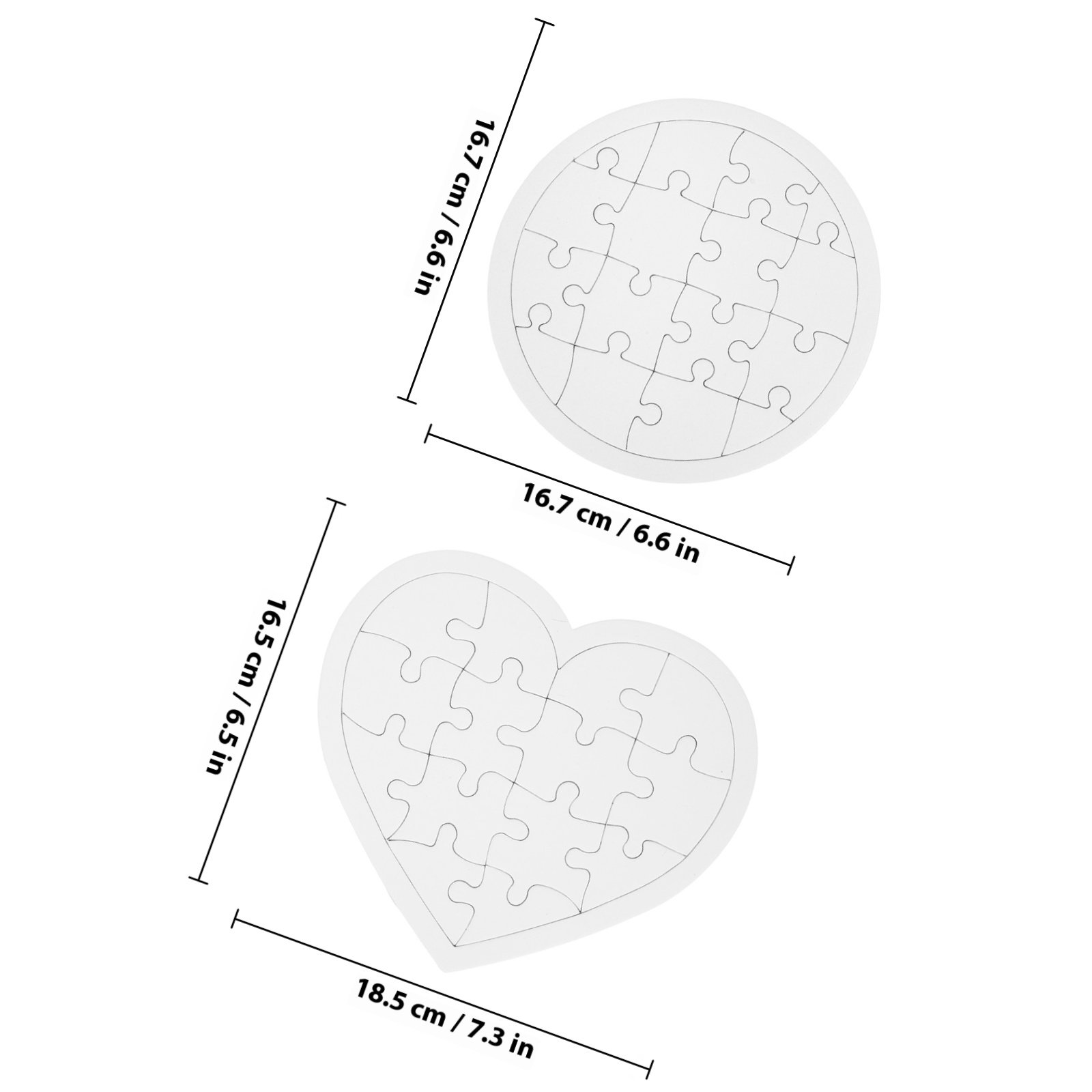 10Pcs Blank Kid DIY Puzzles Wh - Puzzle Blank White avis et prix