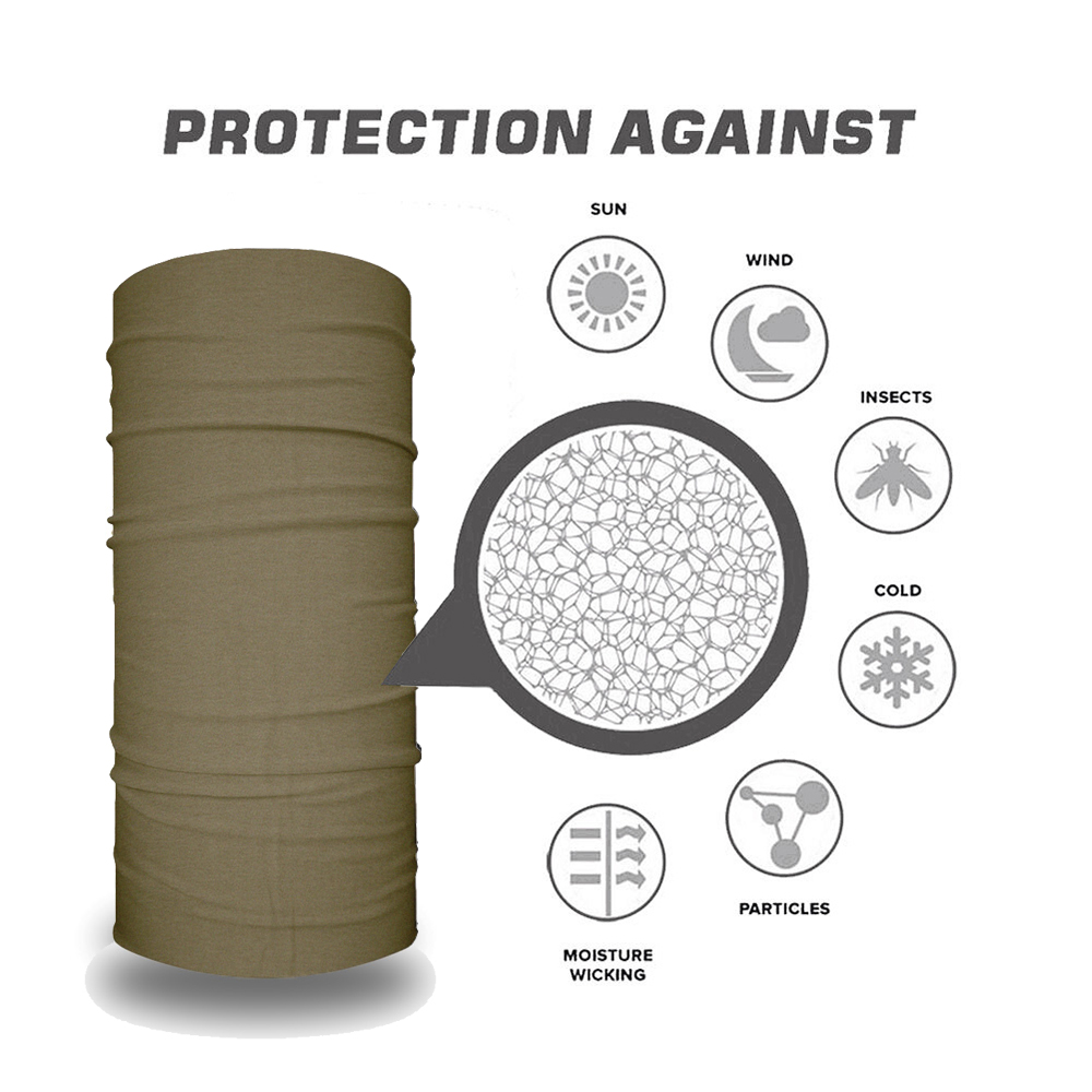 Sun Protective Tube Scarf 9.8' - Bandana Blank White avis et prix