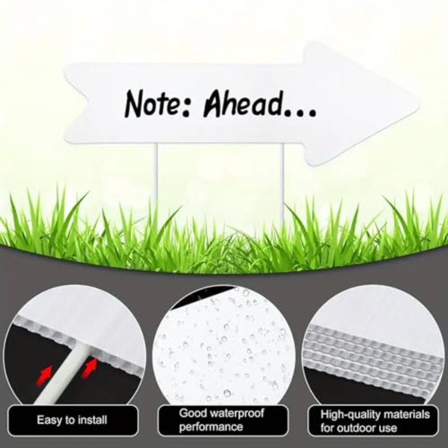 Blank-Arrow-Signs with Stakes  - Yard Sign Blank avis et prix