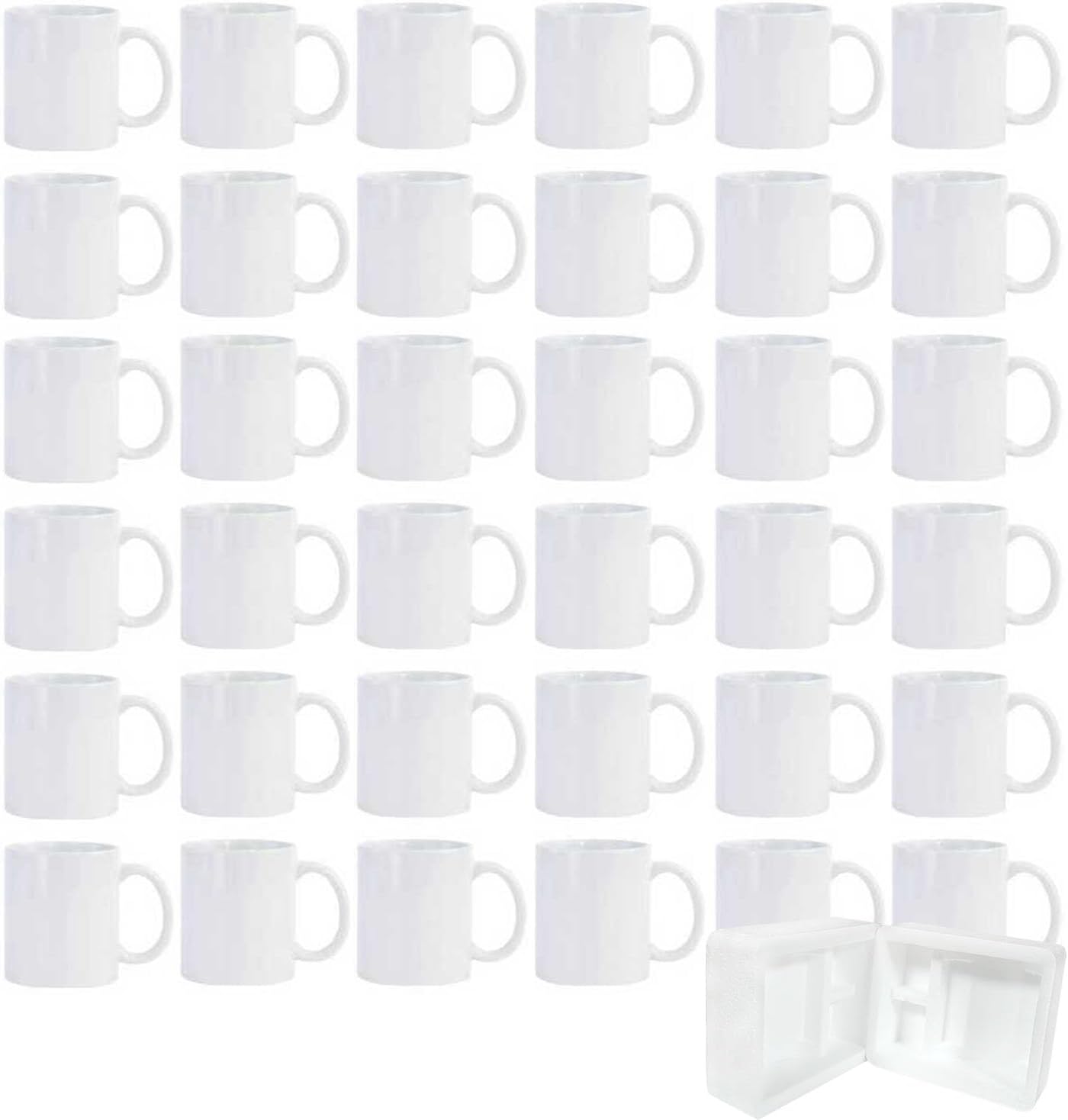 36pcs Sublimation Mugs 11oz Wh - Sublimation Mug White avis et prix