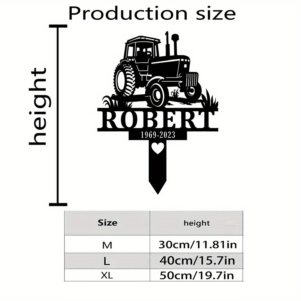 Custom Farmer Memorial Metal S - Yard Sign Blank avis et prix