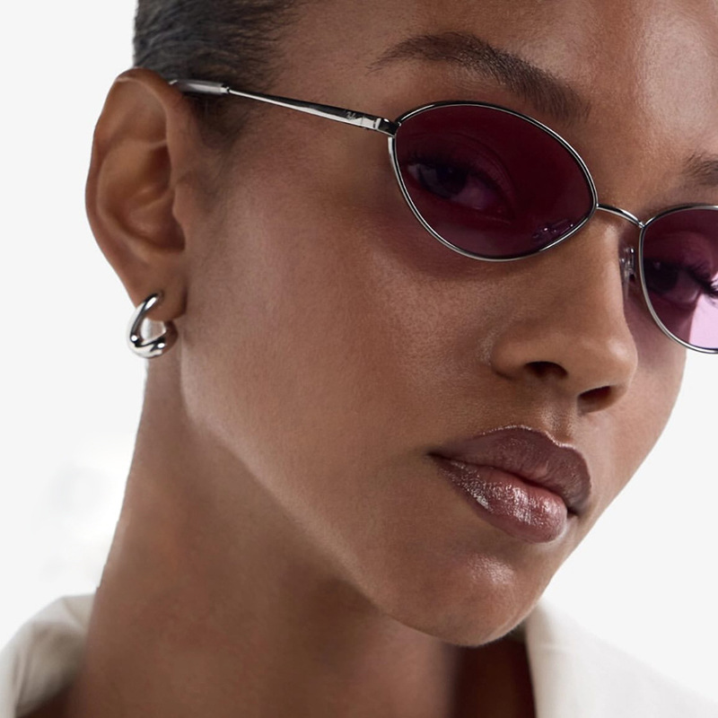 Retro Cat eye Woman Sunglasses - Metal Photo Panel avis et prix
