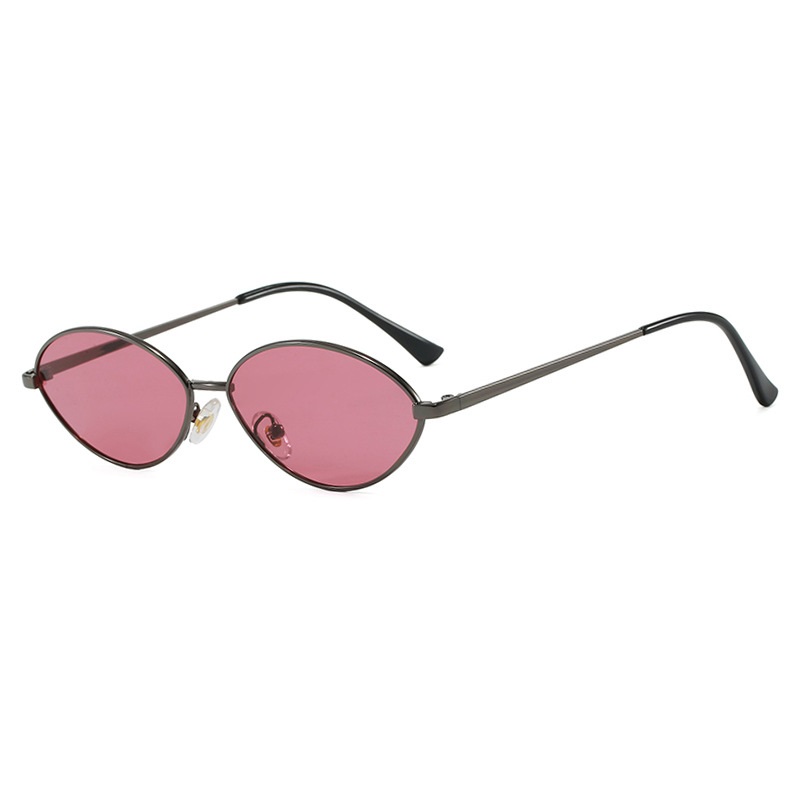 Retro Cat eye Woman Sunglasses - Metal Photo Panel avis et prix