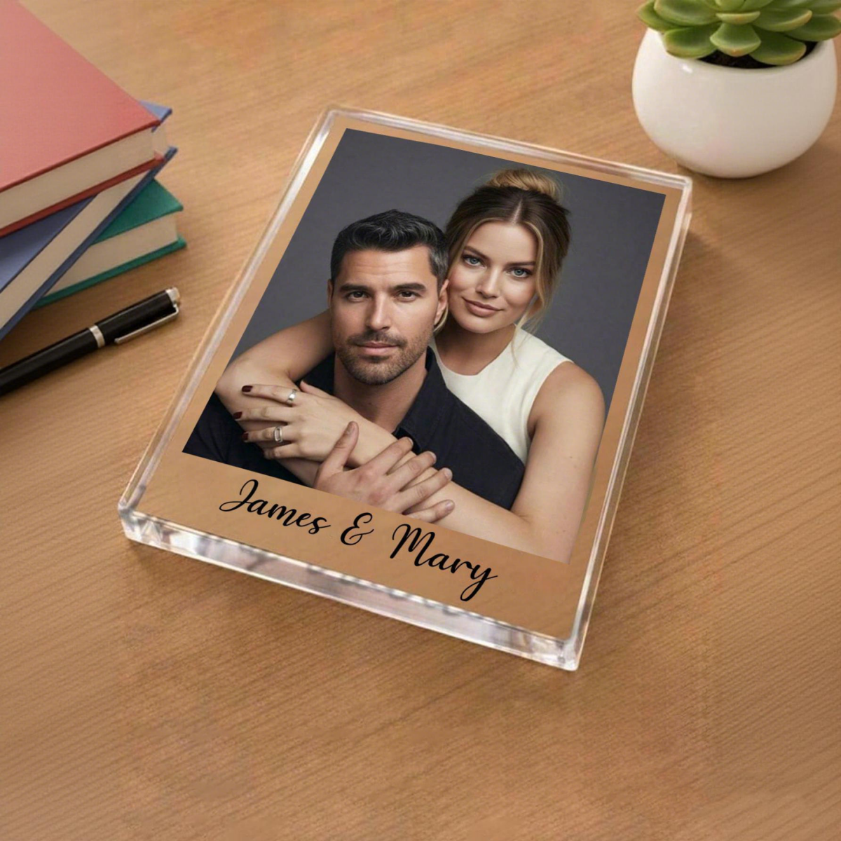 1 Custom Acrylic Photo & Text  - Photo Acrylic Block avis et prix