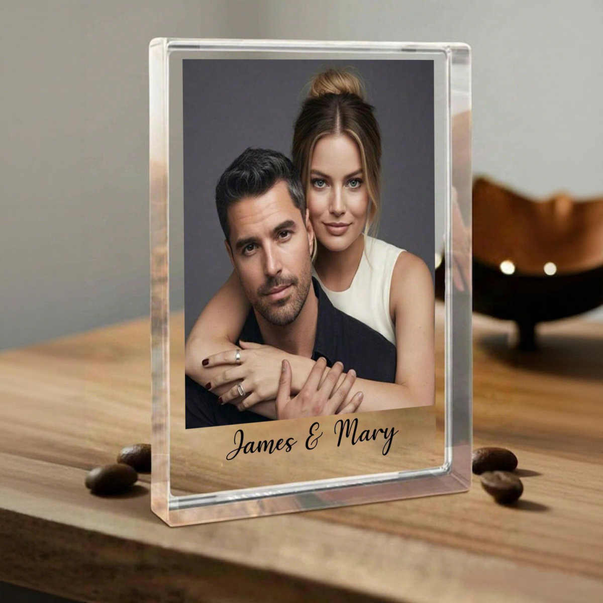 1 Custom Acrylic Photo & Text  - Photo Acrylic Block avis et prix
