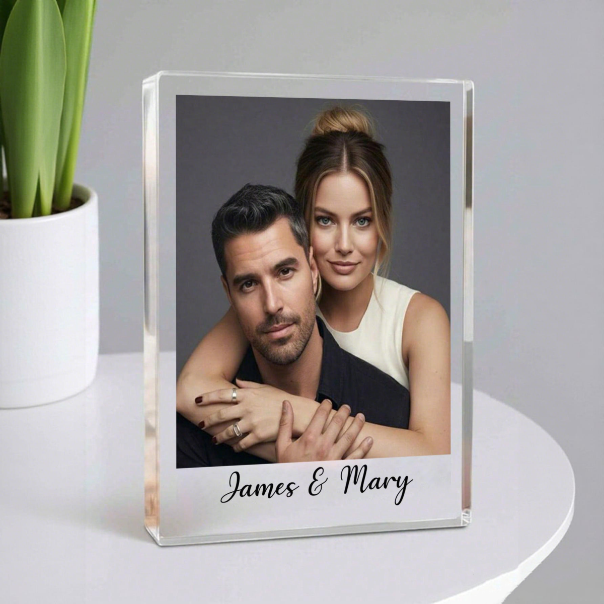 1 Custom Acrylic Photo & Text  - Photo Acrylic Block avis et prix