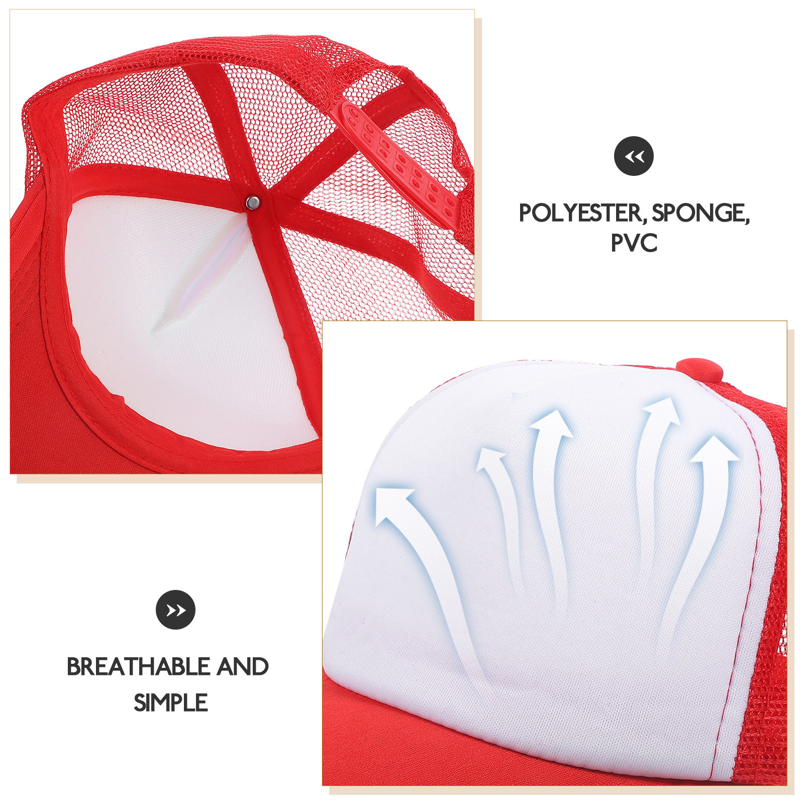 10Pcs Blank Mesh Baseball Caps - Hat Sublimation Blank avis et prix