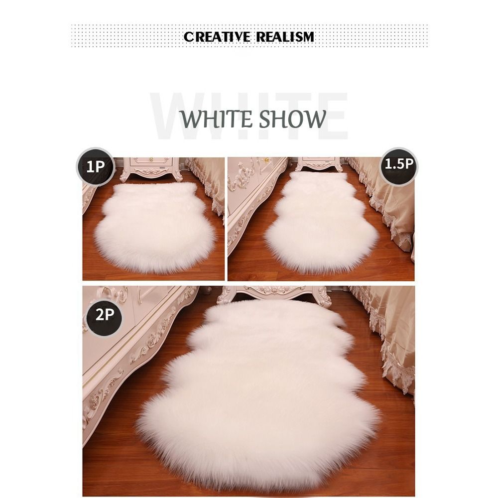Artificial Sheepskin Long Hair - Door Mat Blank avis et prix