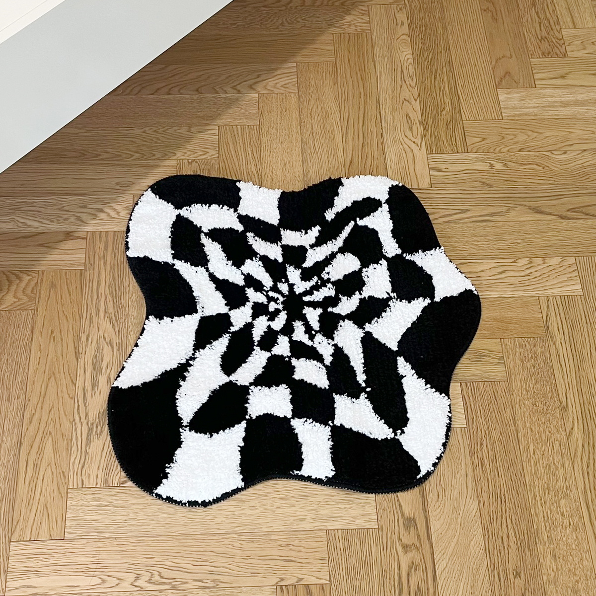 Abstract 3D Illusion Checkered - Door Mat Blank avis et prix